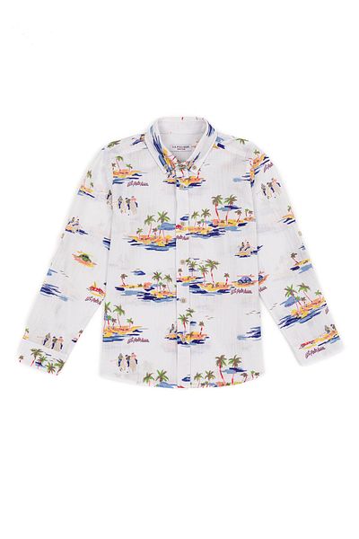 U.S. Polo Assn. Cămașă albă de băiat