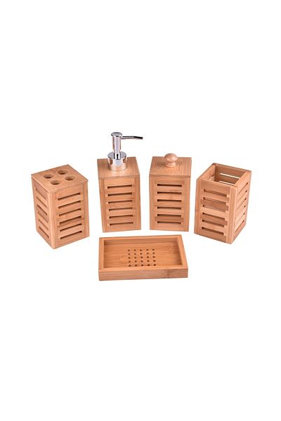 Lorin Bamboo Bath Set 5 Pieces