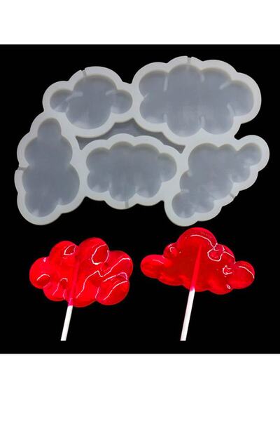 adarya Bulut Silikon Lolipop Kalıbı