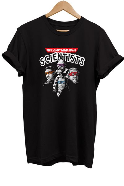 remonz Μπλουζάκι Scientists Printed 100% Cotton Oversize Μπλουζάκι μεγάλου μεγέθους