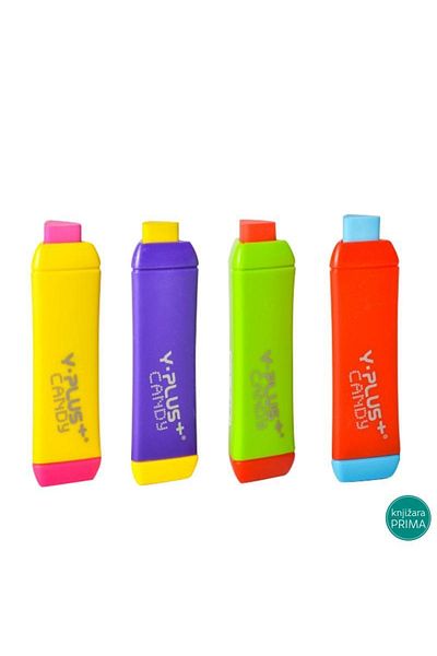 Umix Y-plus Candy Adjustable Eraser 4 Pieces Mixed Color
