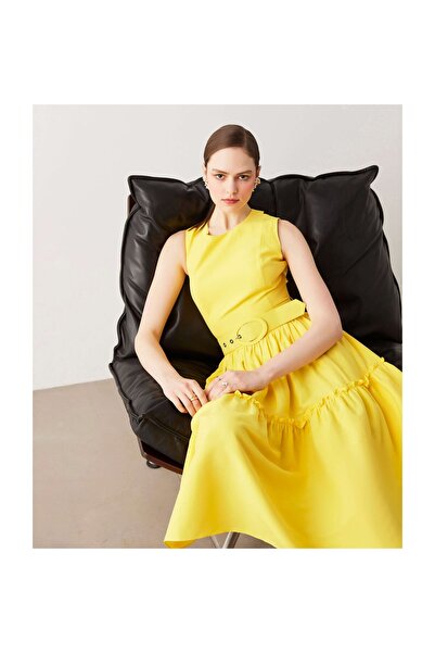 İpekyol Dress - Yellow - Wrapover