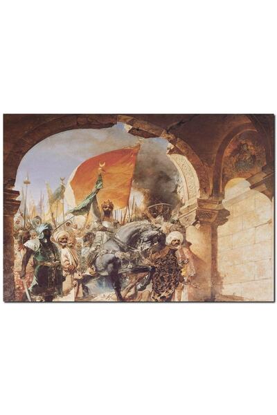Cakatablo Fatih Sultan Mehmet Istanbulun Fetihi (50x70 Cm Boyut)