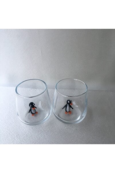 Paşabahçe Penguen Figürlü Kahve Yanı Su Bardağı Takımı (2 ADET)