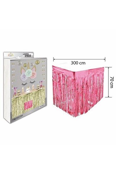 DÜVENCİ TİCARET Πολυτελής Επιτραπέζια Φούστα Φούξια 70*300 εκ. M143