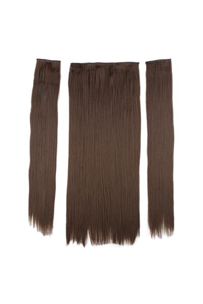 arzuperuk Fibră sintetică Semi-mătăsă, cu două părți, cu fixare rapidă, păr d...