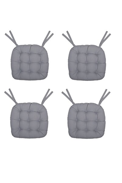 Kuscini 4 Lü -özel  Set- Pofidik Natura 40x40 Oval Bağcıklı Sandalye Minderi ...