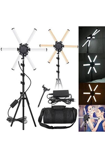 SMAYLİNG Yıldız Çubuk Led Işık Ürün Çekim Canlı Yayın Tam Profesyonel 2.10cm ...