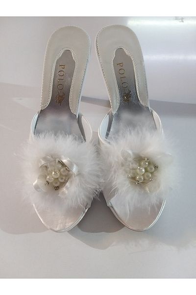 Ebrar Çeyiz Polo Platform Polo Pearl Slippers