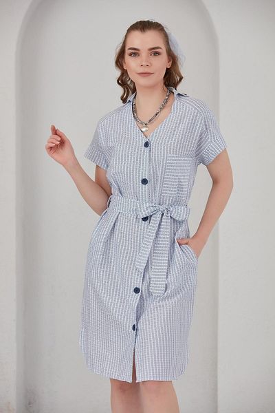 ALEXANDERGARDI Rochie cu guler cămașă cu model (b21-47000)