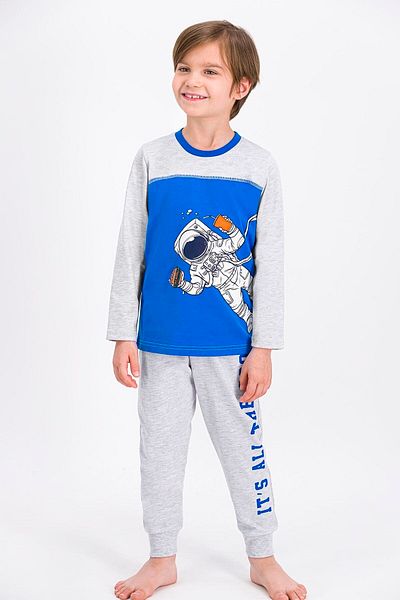 ROLY POLY Boy's Karmelange Astronaut Pajama Set