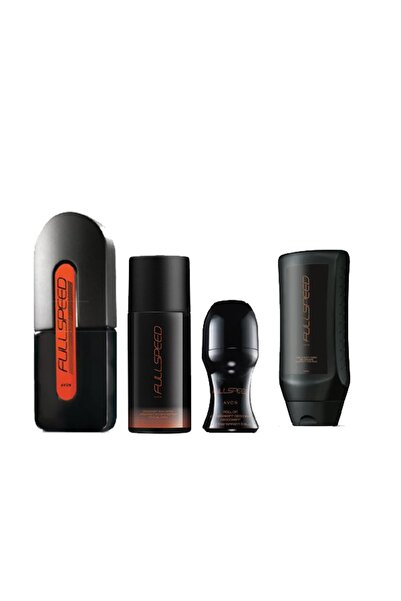 AVON Full Speed 75 Ml Erkek Parfüm Hediye Seti 4lü Set