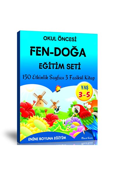 Enine Boyuna Eğitim مجموعة تعليم العلوم والطبيعة لمرحلة ما قبل المدرسة (3 كتب...