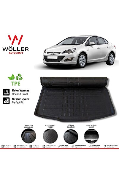 wöller Opel Astra J Bagaj Havuzu Sedan 2010 2020 Arası Uyumlu 3d Ultraflex Esnek