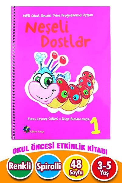 Eğiten Kitap 3 4 5 Years Activity Book Cheerful Friends Pink Book 1