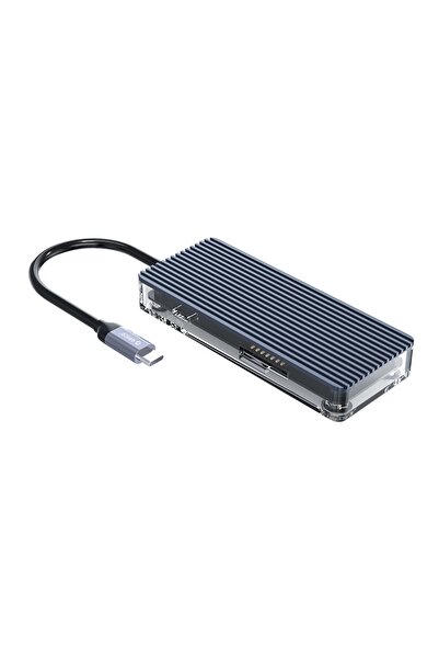 Orico Şeffaf Tasarımlı Type-c 7-in-1 Usb 3.0 Hdmı Tf & Sd Pd Uyumlu Çoklayıcı Hub (WB-7P)