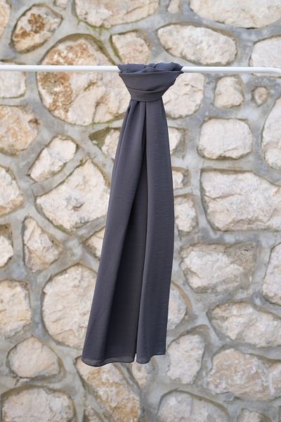 Ramada İpek Kraş Viscose Jazz Shawl Anthracite