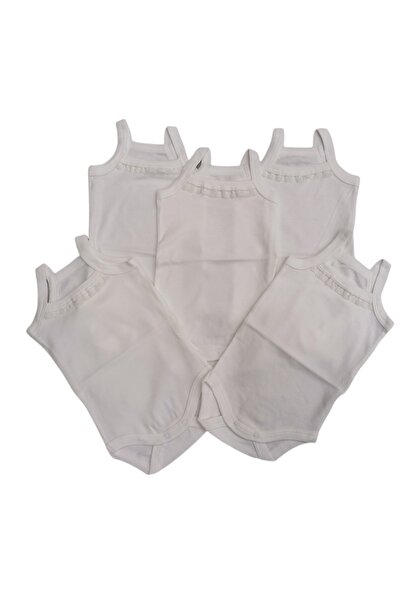 bebedino طوق بحزام حبلي على شكل صدفي (LACY) Snap Badi Ecru Color Pack of 5 3-...