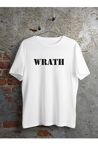venüsdijital Λευκό μπλουζάκι Wrath Unisex