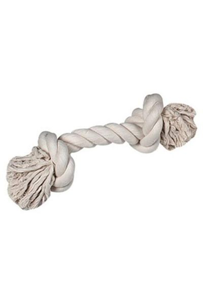 Flamingo 2 Knotted Beige Ip XXL Dog Toy 45cm