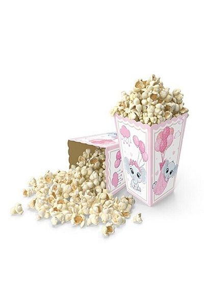party mix Popcorn Corn Box Elephant Themed Pink