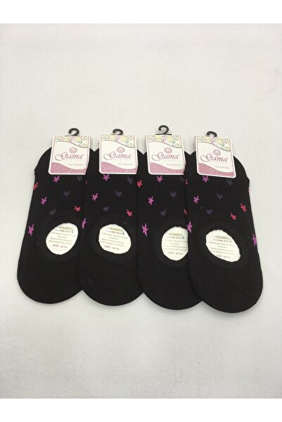 Gama Çorap 4 части бамбукови 100% естествени безнайлонови шарени дамски невидими ботуши (маратонки)