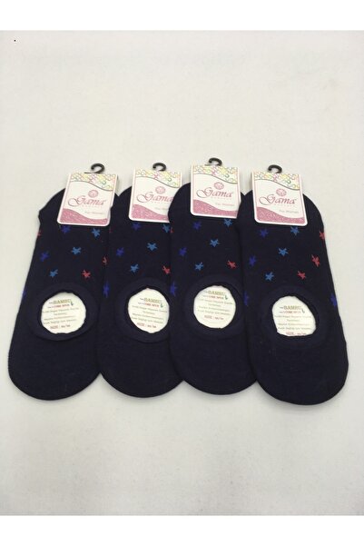 Gama Çorap 4 части бамбукови 100% естествени безнайлонови шарени дамски невидими ботуши (маратонки)