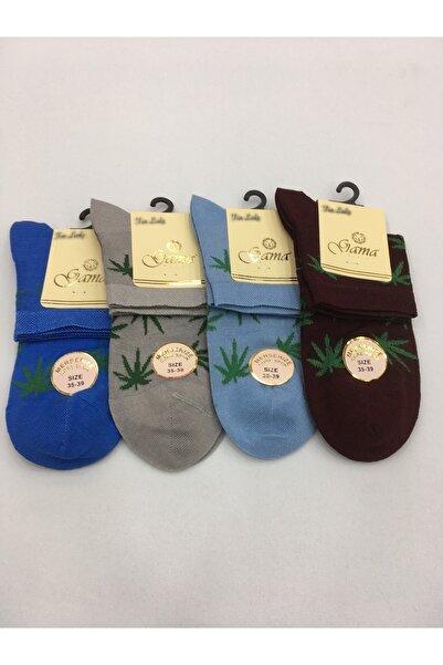 Gama Çorap 4 броя тънки летни ботуши с полуяка, изработени от мерсеризиран 100% естествен найлон без длани