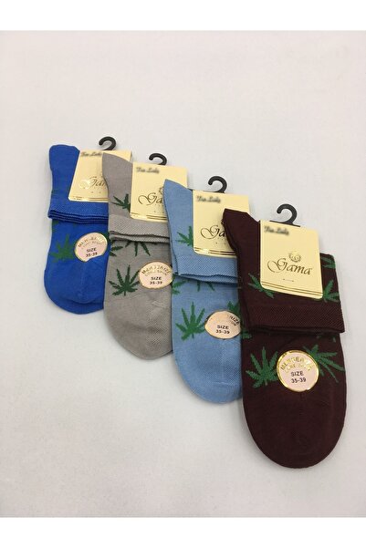 Gama Çorap 4 броя тънки летни ботуши с полуяка, изработени от мерсеризиран 100% естествен найлон без длани