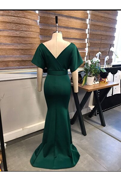 Secret Passion Lingerie Lycra Scuba ύφασμα μακρύ φόρεμα Fish Cut ζωσμένο βραδινό φόρεμα και φόρεμα αποφοίτησης 686 582099