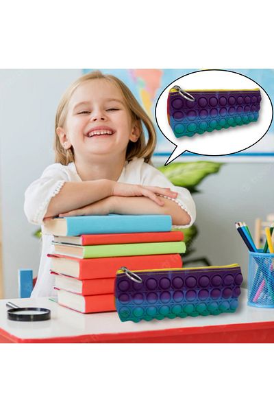 SHOPİST Popit Bubble Push Pen Holder - Bpa Free, Educational Toy