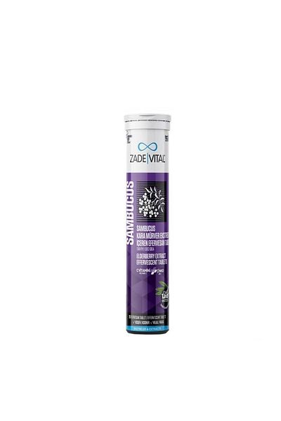 Zade Vital Sambucus Nigra - 20 Effervescent, Black Elderberry Extract Containing