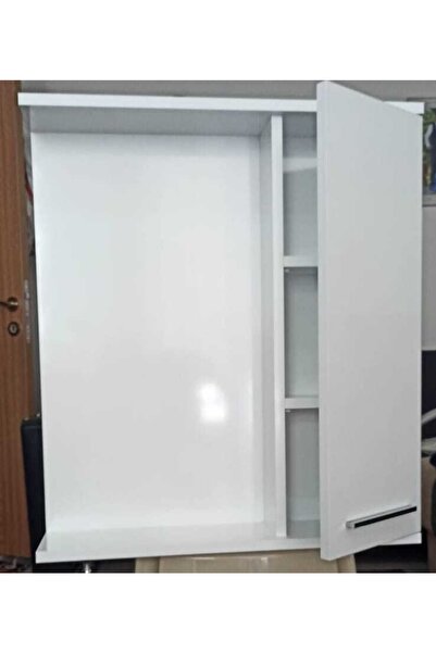 Çiçek dekorasyon Aynalı Üst Modül Banyo Dolabı.