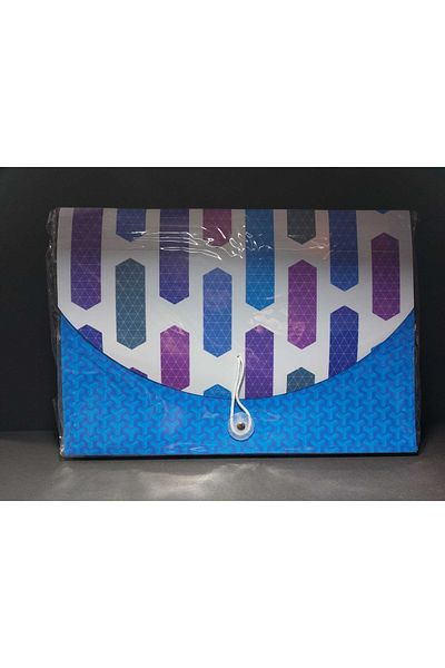 SEYFİKİRTASİYE 13 Compartments Patterned Plastic Gusseted File