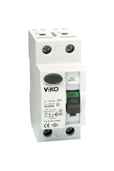 VİKO 2x40 Amper Kaçak Akım Rölesi 30ma Vtr2-4030