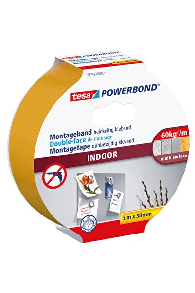Tesa Iç Mekan Güçlü Çift Taraflı Köpük Bant 5mt X 38mm 55742 Powerbond