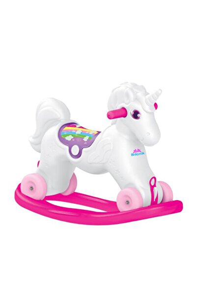 hediyecik Unicorn Sallanan Tekerlekli Pony At
