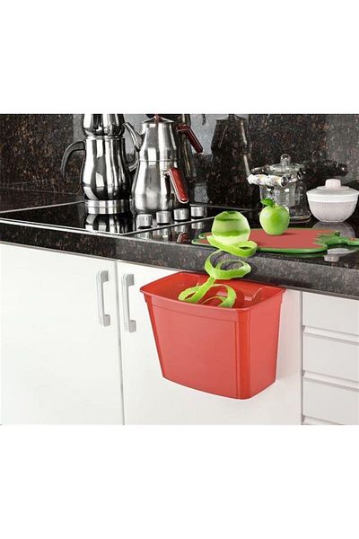 5DM Practical Trash Can with Lid that Can Be Hung on the Cabinet Door
