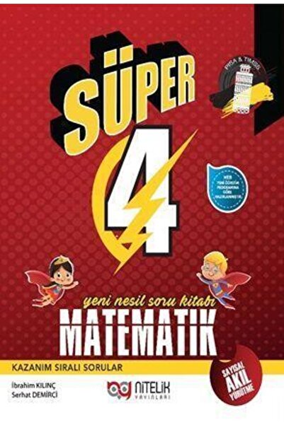 Akm Kitap 4. Sınıf Matematik Yeni Nesil Süper Soru Kitabı Nitelik Yayınları