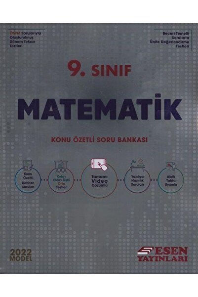 Akm Kitap 2022 9. Sınıf Matematik Konu Özetli Soru Bankası Esen Yayınları