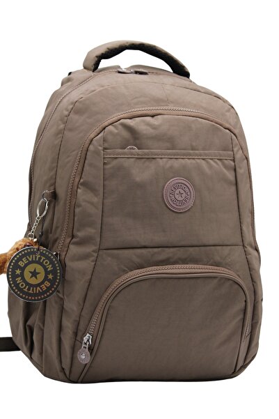 Bevitton Water Resistant Fabric Multi-Compartment Backpack Mink Backpack 2000