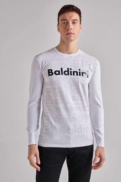 Baldinini Men's Long Sleeve Crew Neck T-shirt