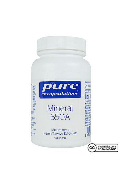 Pure Encapsulations Mineral 650 A - 90 Capsules Decorated
