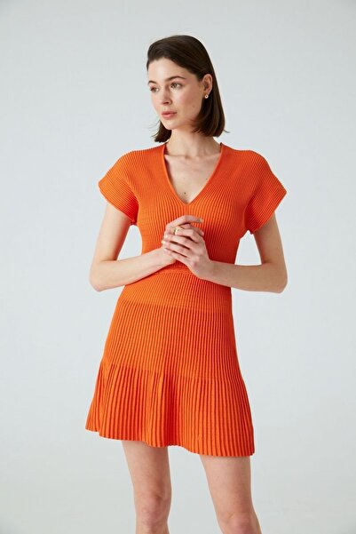 JOIN US Сукня без рукавів з V-подібним вирізом і воланами