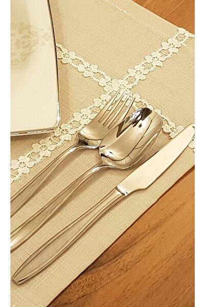 Çeyiz Dantelim 4'lü Keten Kolber Amerikan Servis Supla