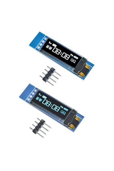 SANEC 0.91 ” Inch I2c 128×32 Oled Ekran Mavi (arduino Uyumlu)