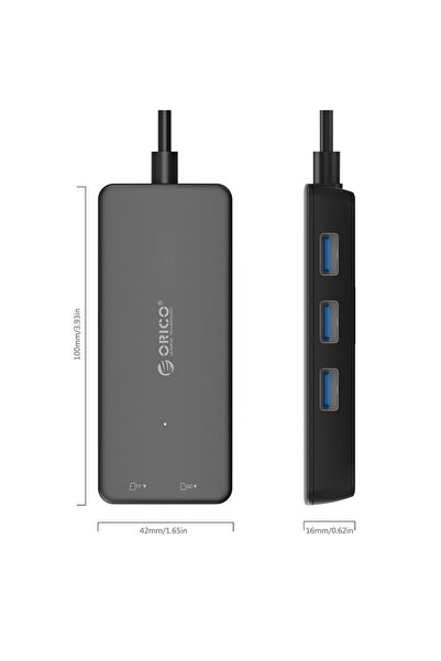 Orico H3ts 3 Port Usb3.0 Sd Ve Micro Sd Kart Okuyuculu Çoklayıcı, Hub