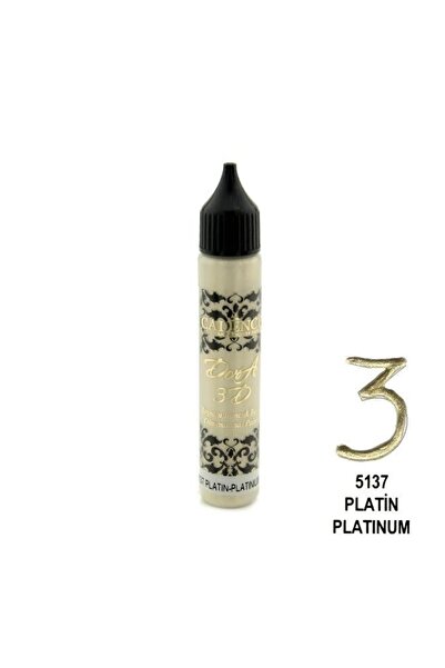 Cadence Dora 3d Boyutlu Boncuk Boya Platin 5137