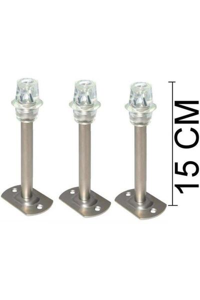 Genel Markalar Sac Kapı Stoperi 15cm Plastik Başlı Kapı Tamponu 3 Adet