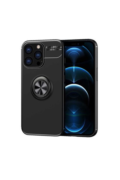 Musal iPhone 13 Pro Max Case Magnetic Silicone with Stand Ring